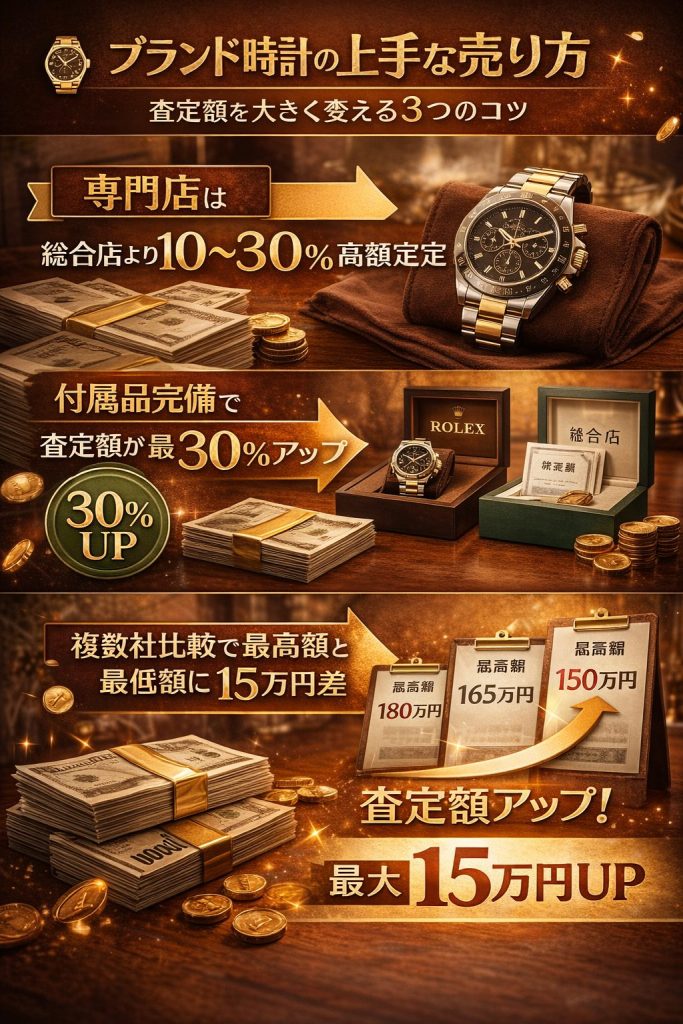 ロレックスの査定比較ガイド
